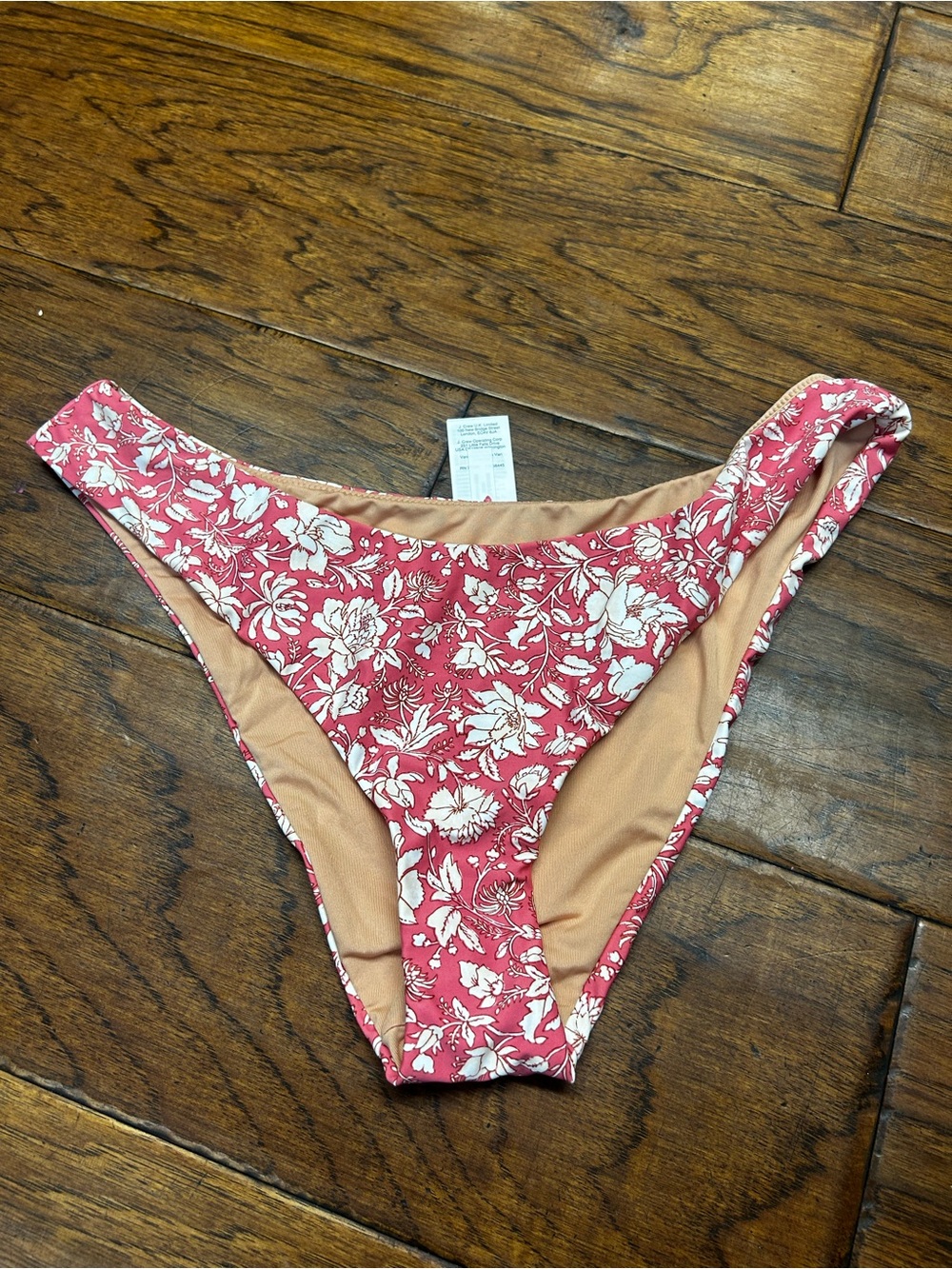 J crew Curved-waist cheeky bikini bottom in tossed‎ floral